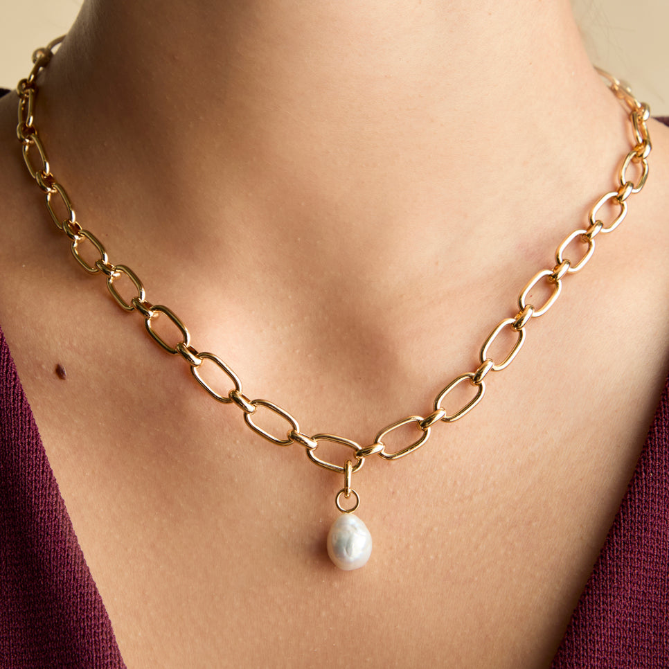 Grey Pearl Charm