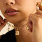 Moon Crystal Clip Charm in Gold