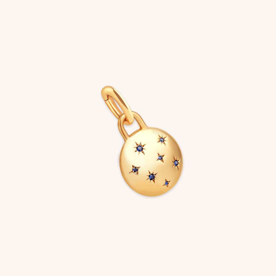 Cosmic Coin Clip Charm in Gold