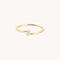 Diamond Duo Open Ring in Solid Gold