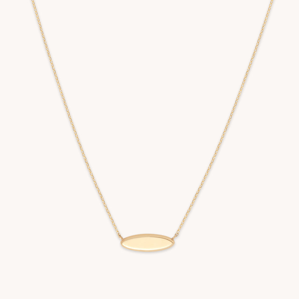 ID Pendant Necklace in Solid Gold