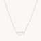 ID Pendant Necklace in Solid White Gold