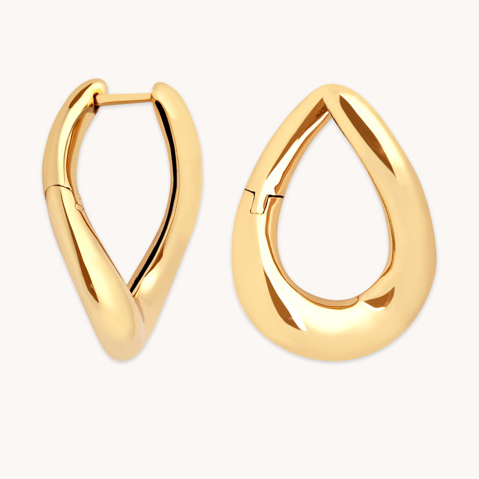 Molten Large Hoops in Gold