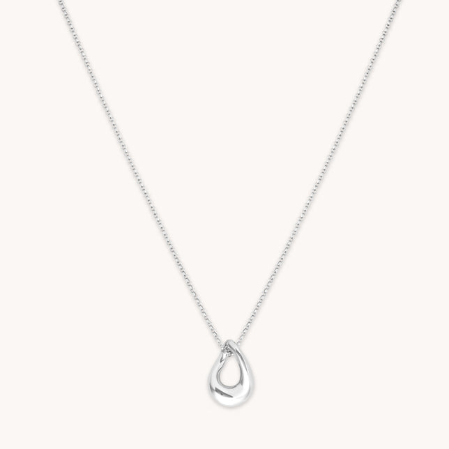 Molten Pendant Necklace in Silver