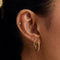 April White Topaz - Topaz Pear Piercing Stud in Solid Gold - Piercing Stud - Astrid &amp; Miyu