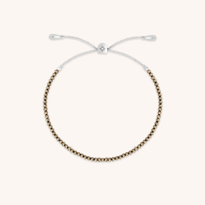Ironstone Gemstone Bracelet in 9k White Gold