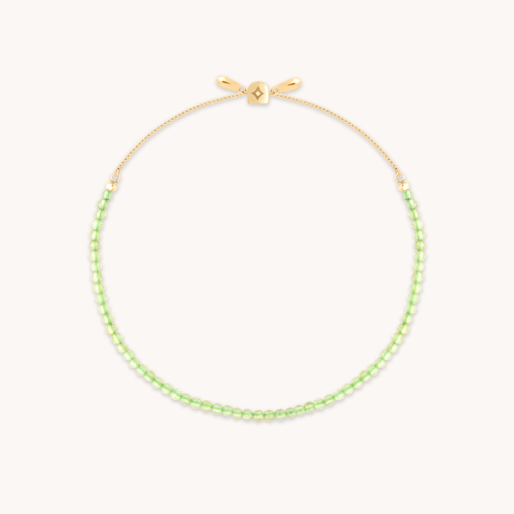 Olivine Gemstone Bracelet in 9k Gold