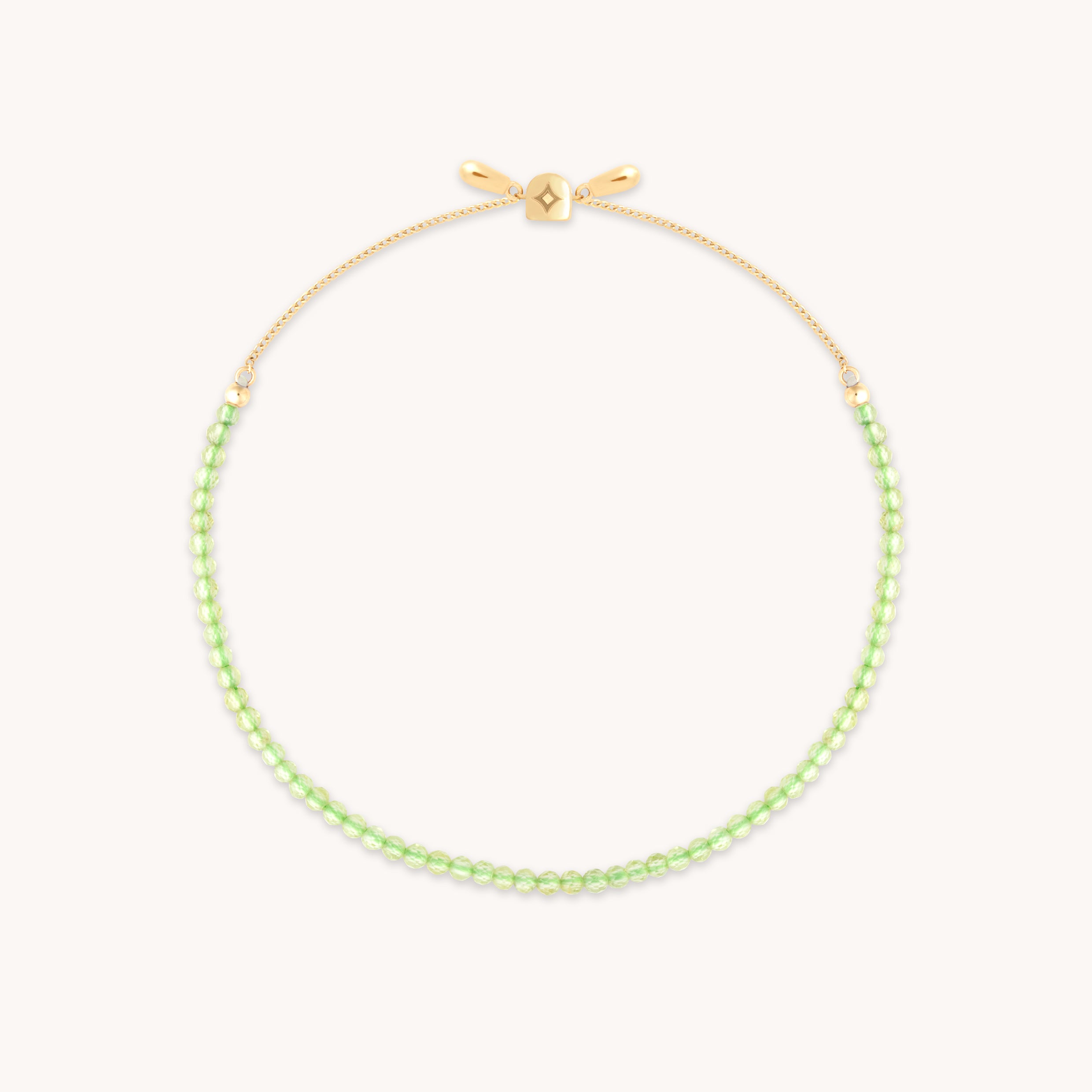 Olivine Gemstone Bracelet in 9k Gold