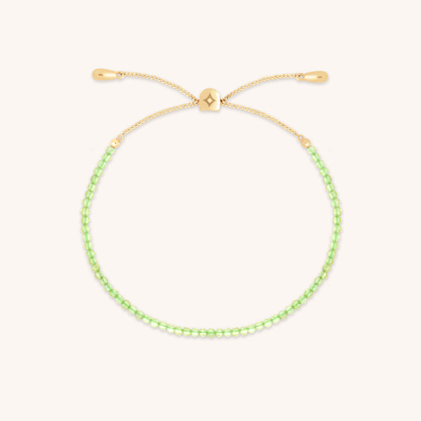 Olivine Gemstone Bracelet in 9k Gold