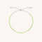 Peridot August Beaded Bracelet in Solid White Gold