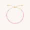 Tourmaline October Beaded Bracelet in Solid Gold