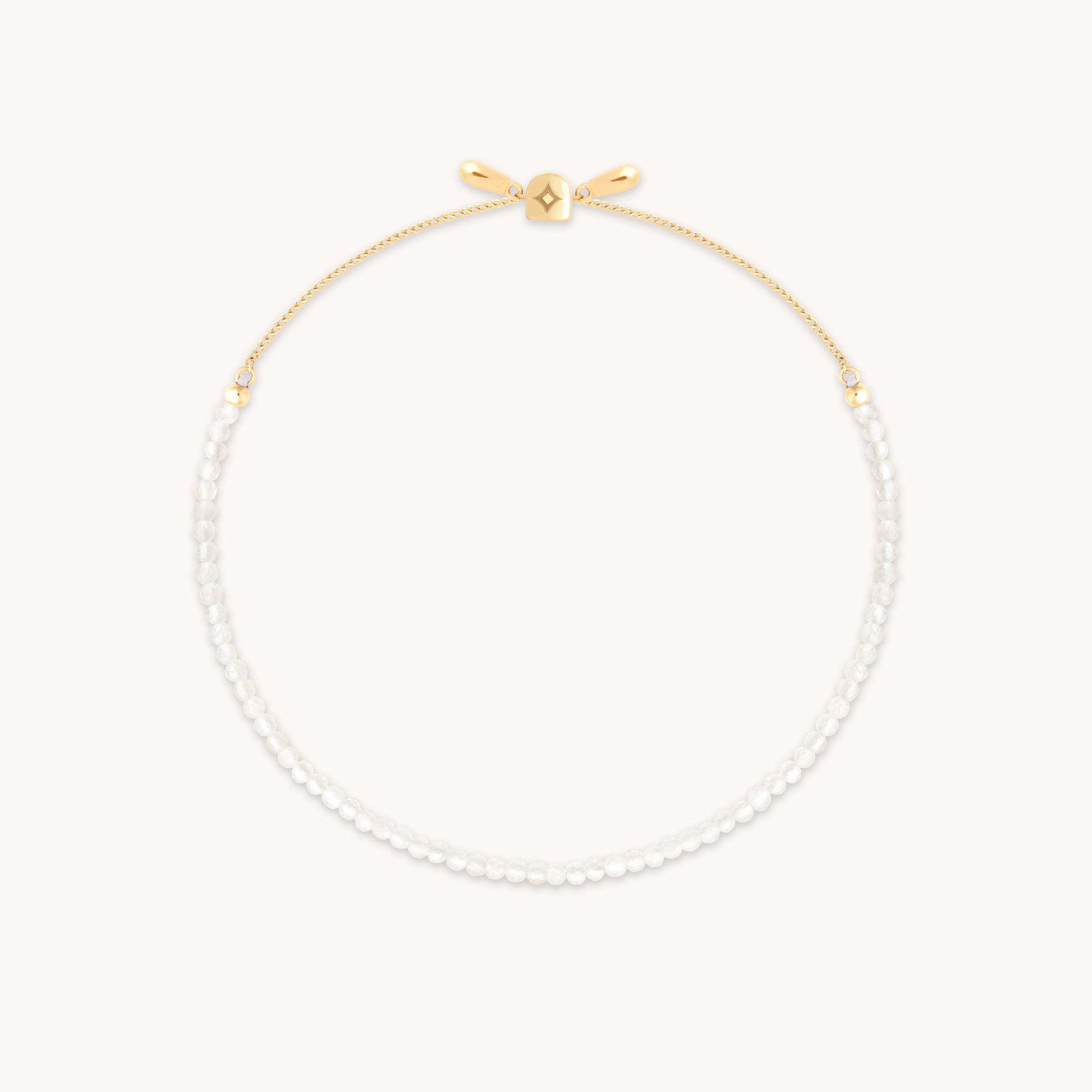 Moonstone Gemstone Bracelet in 9k Gold