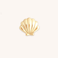 Shell Click Charm in 9k Gold