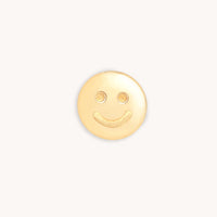 Smiley Click Charm in 9k Gold