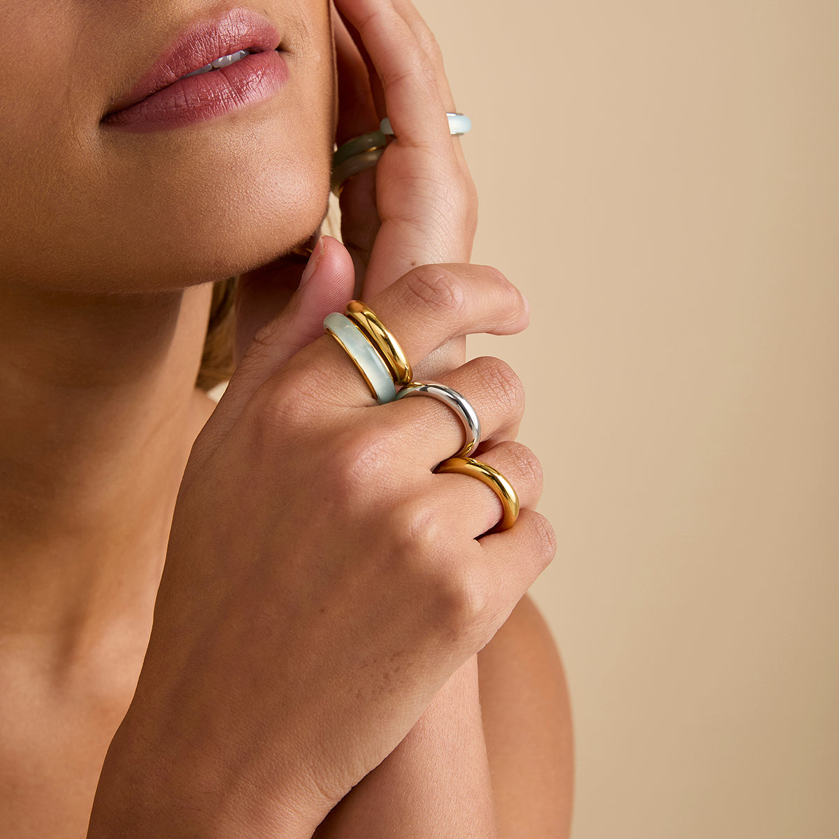 Bold Stacking Ring in Gold