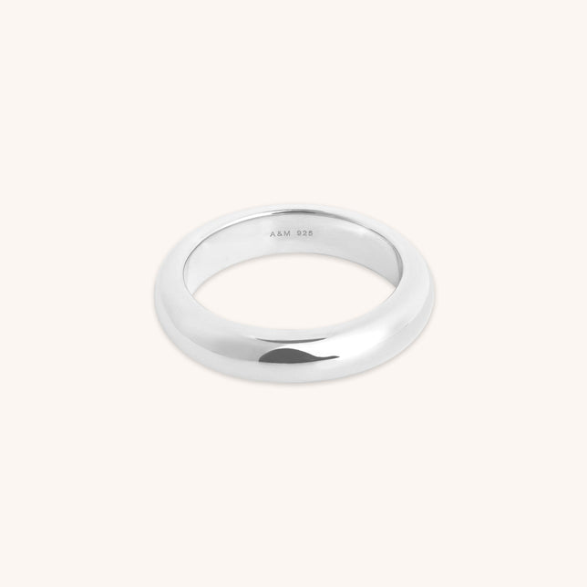 Bold Stacking Ring in Silver