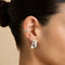 Aqua Chalcedony Ear Cuff in Silver