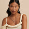 Infinite Pearl Bold Lariat Necklace in Silver