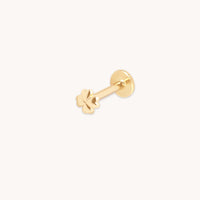 Clover Piercing Stud in Solid Gold
