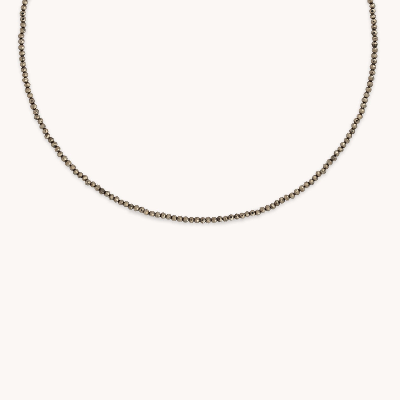 Ironstone Gemstone Necklace in 9k White Gold