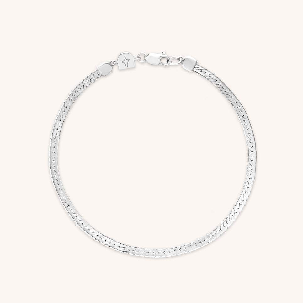 Essential Snake Chain Bracelet in Silver