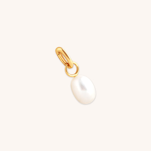 Pearl Clip Charm in Gold