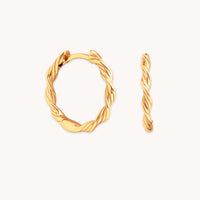 Twist Small Hoops in Gold