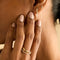 Flat Back Labret Studs - Diamond Bezel Pear Piercing Stud in Solid Gold - Piercing Studs - Astrid &amp; Miyu