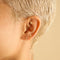 Flat Back Labret Studs - Diamond Bezel Pear Piercing Stud in Solid Gold - Piercing Studs - Astrid &amp; Miyu