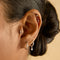 Flat Back Labret Studs - Star Curved Piercing Stud in Solid White Gold - Piercing Studs - Astrid &amp; Miyu