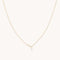 Diamond Marquise Drop Pendant Necklace in Solid Gold