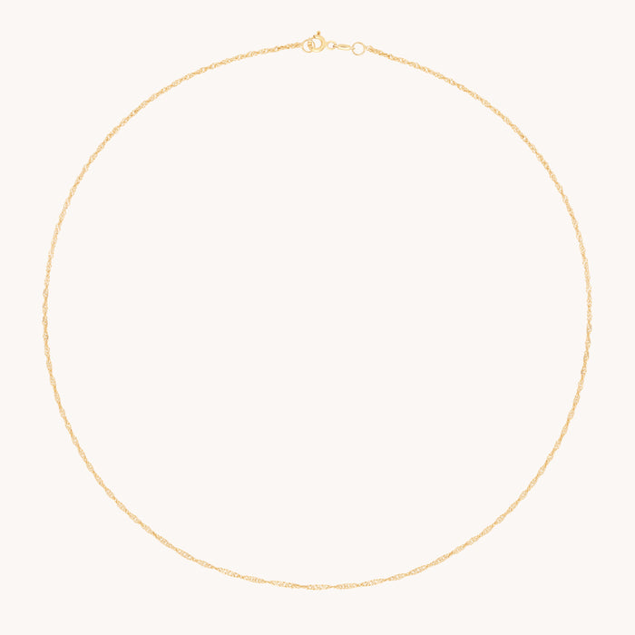 Bold Astrid Chain Necklace in Solid Gold