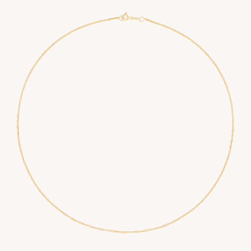 Bold Astrid Chain Necklace in Solid Gold