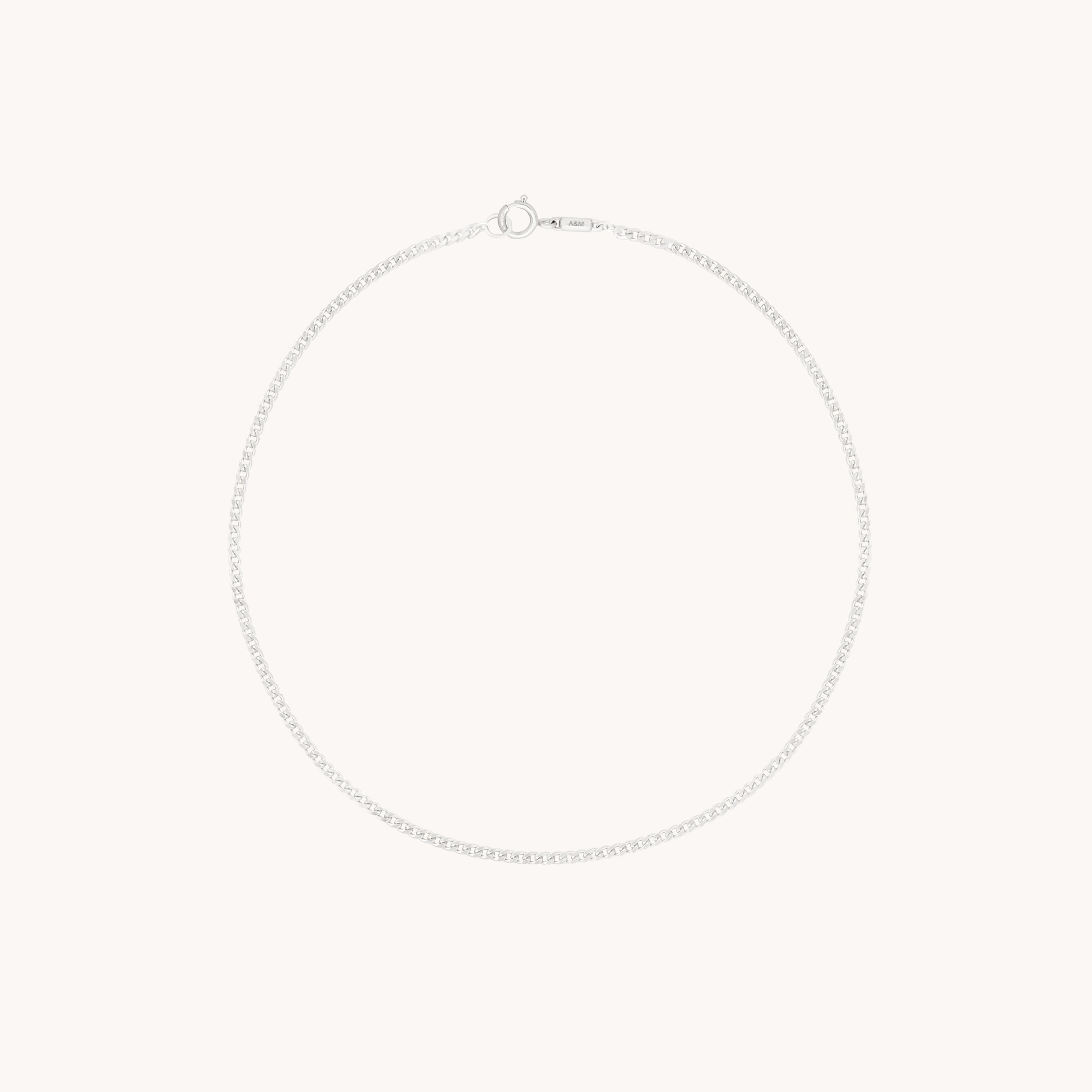 Bold Miyu Chain Bracelet in Solid White Gold