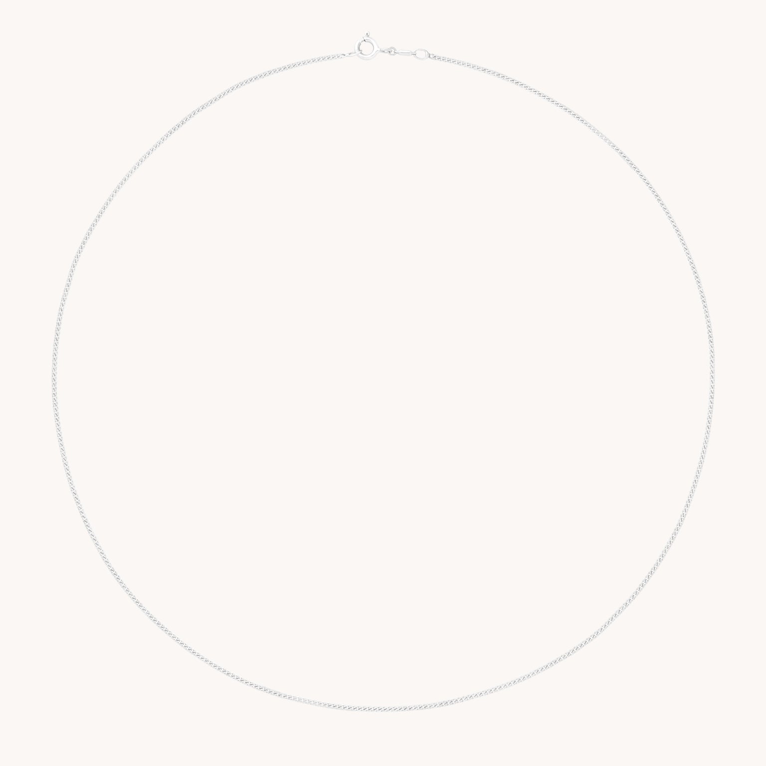 Bold Miyu Chain Necklace in Solid White Gold