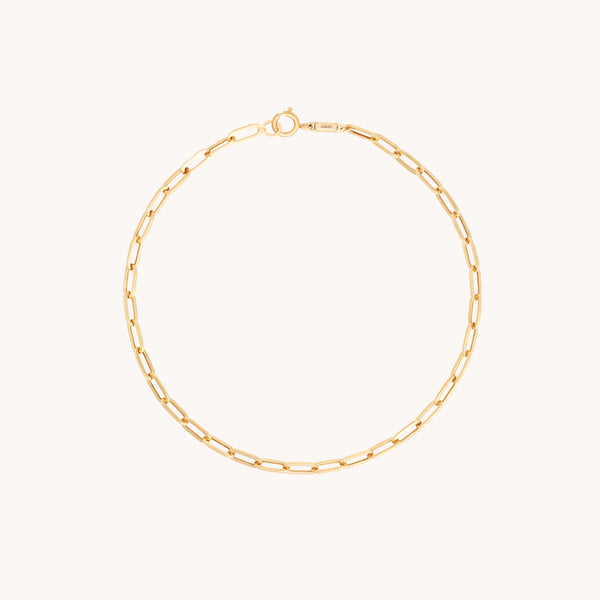 Piccadilly Chain Bracelet in Solid Gold