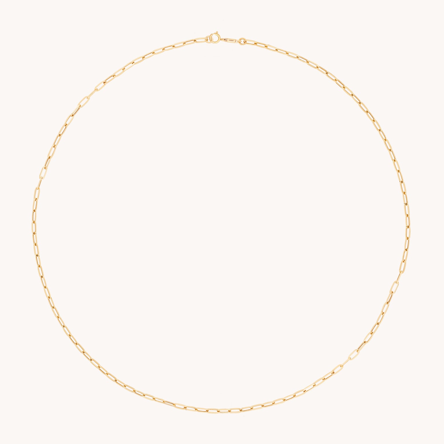 Piccadilly Chain Necklace in Solid Gold