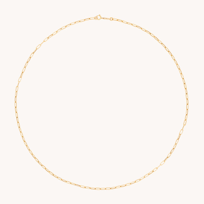 Piccadilly Chain Necklace in Solid Gold