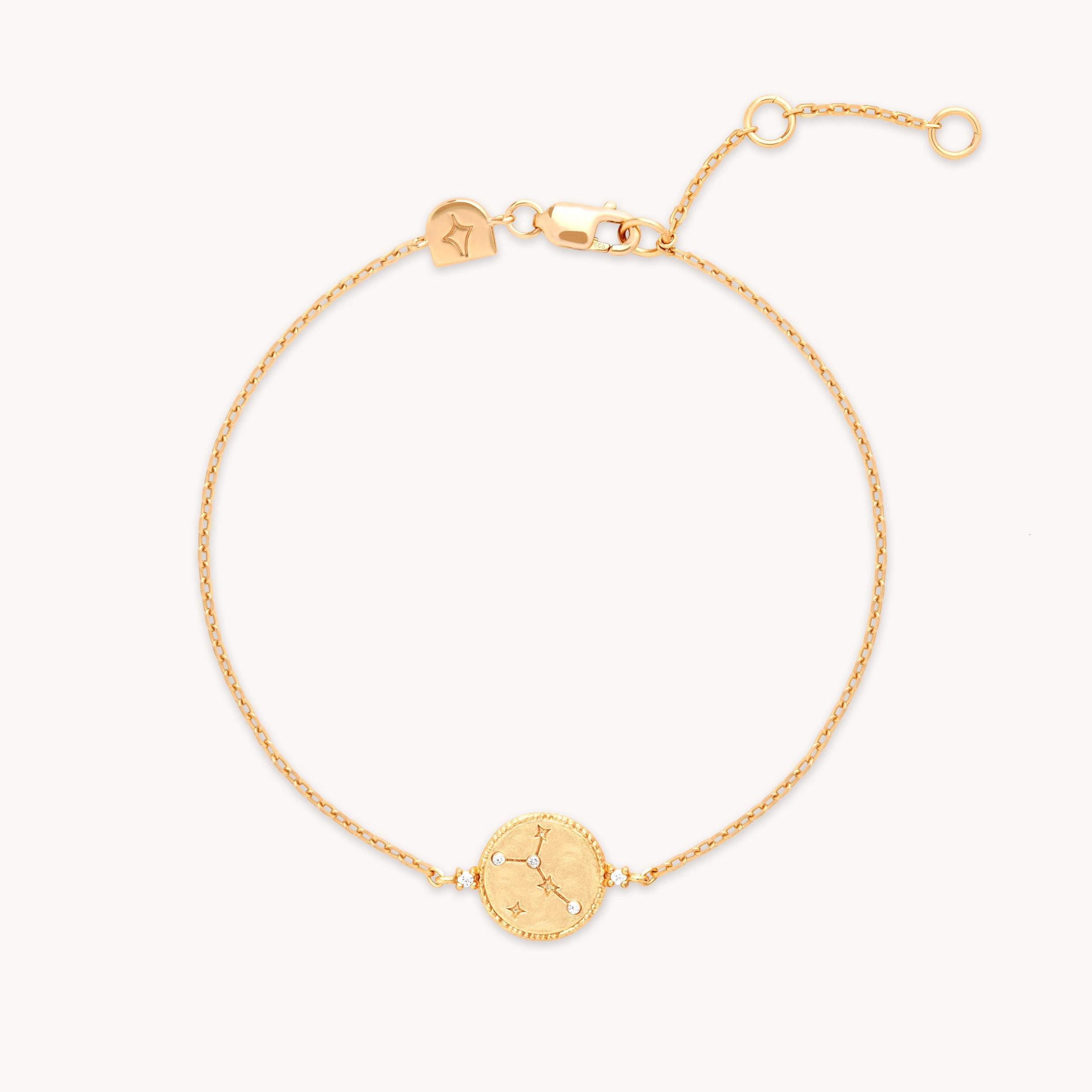 Cancer Zodiac Bracelet in Gold