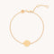 Libra Zodiac Bracelet in Gold