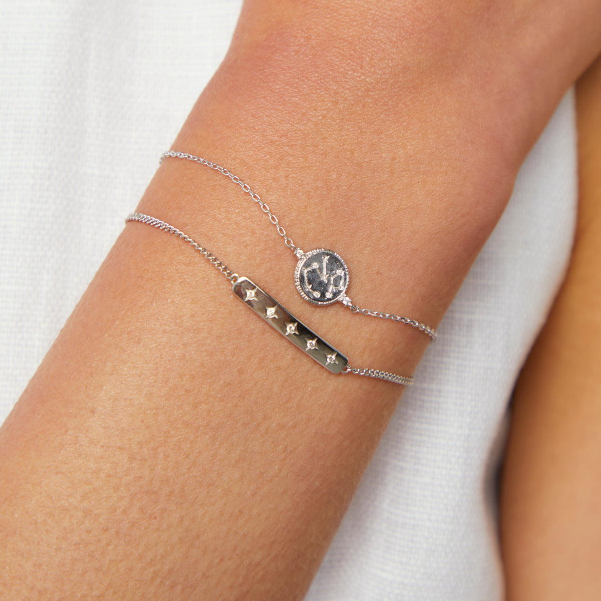 Sagittarius Zodiac Bracelet in Silver