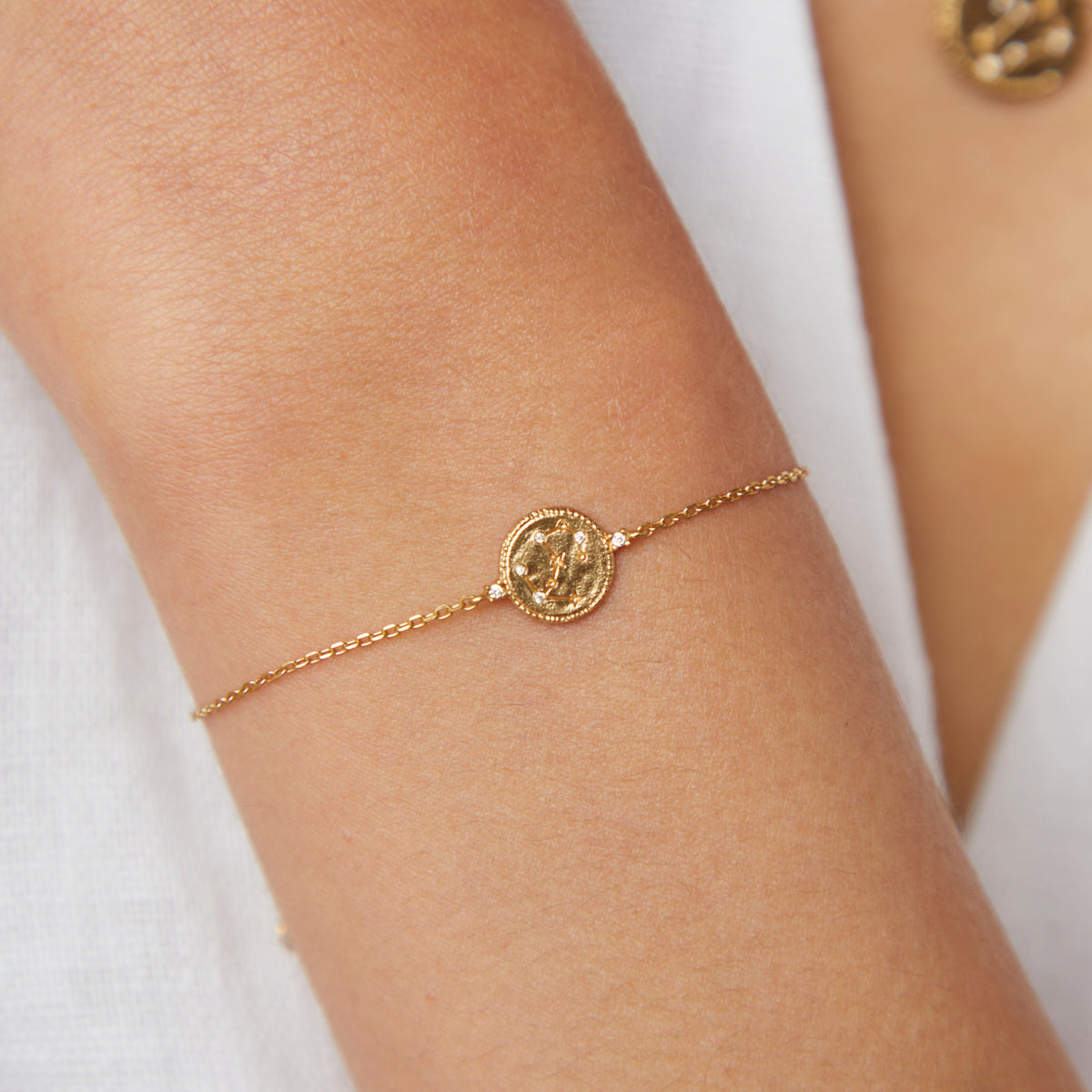 Scorpio Zodiac Bracelet in Gold