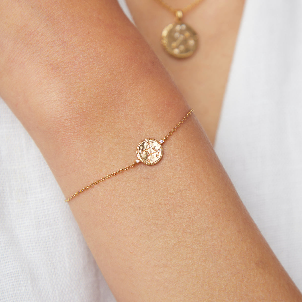 Virgo Zodiac Bracelet in Gold