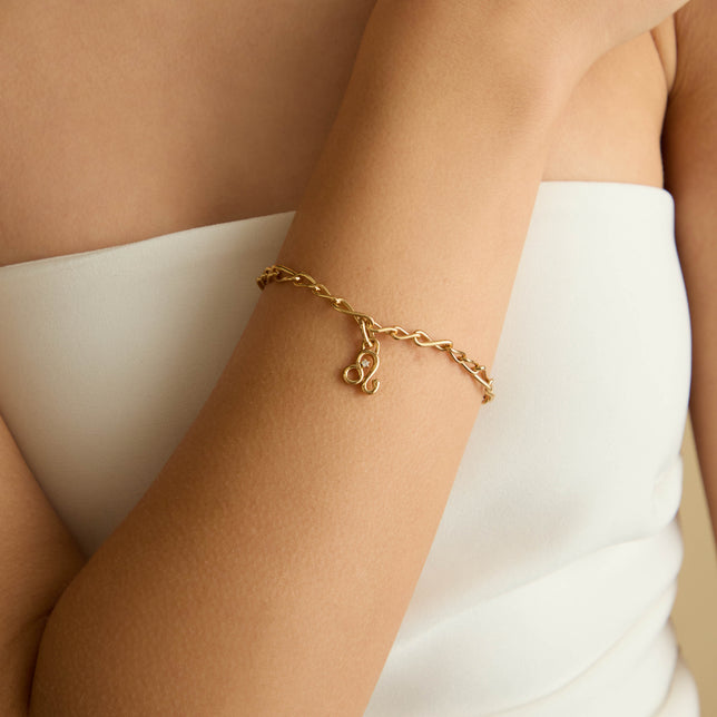 18k Gold Plated Jewellery - Leo Zodiac Talisman Charm in Gold - Talisman Charm - Astrid &amp; Miyu