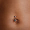 Heart Titanium Belly Bar in Silver