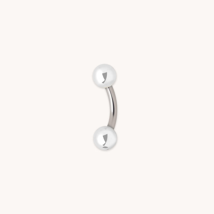 Essential Ball Titanium Belly Bar in Silver-Astrid &amp; Miyu