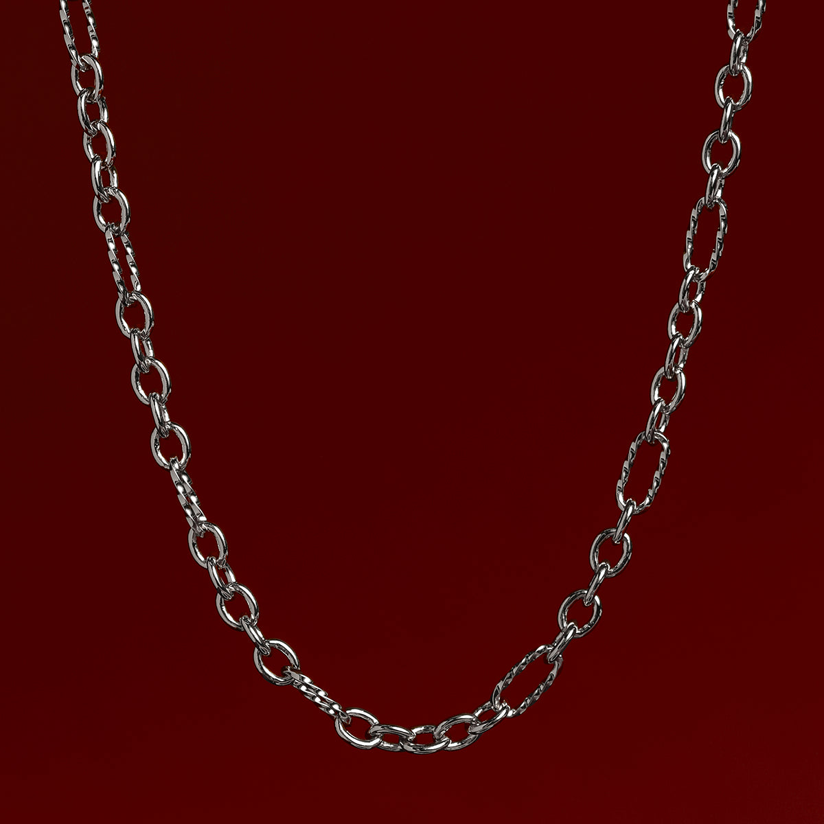 Bold Necklace Charming Gift Set in Silver
