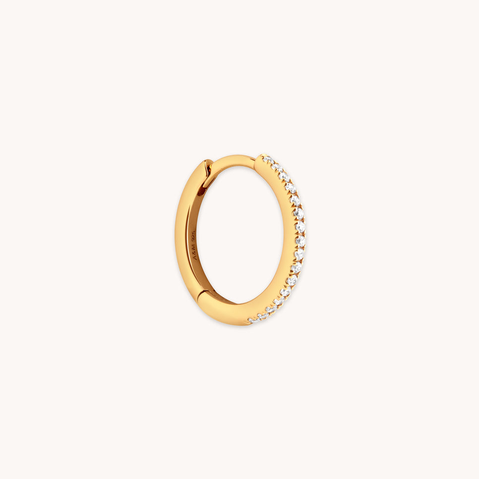 Jewelled Hoop in Gold