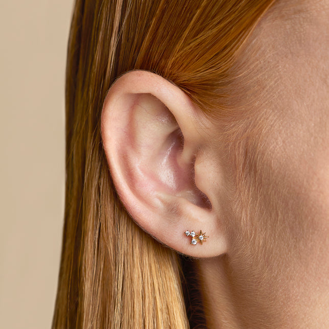 Twilight Star Studs Cracker in Gold