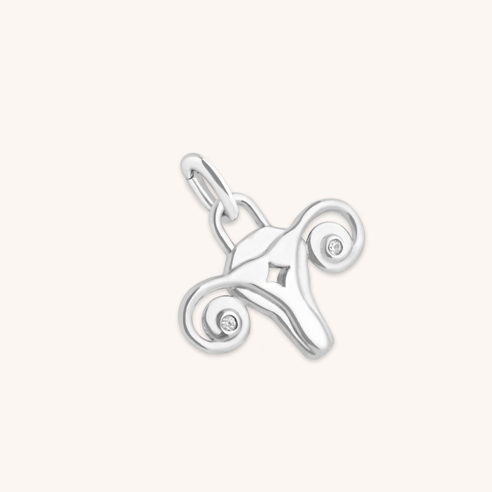 A&M x Hertility Uterus Charm in Silver